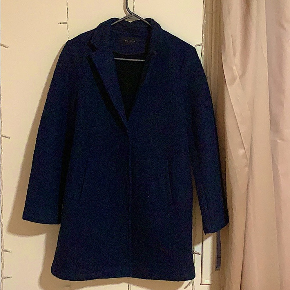 Long Winter Coat, Navy Blue in Great Condition